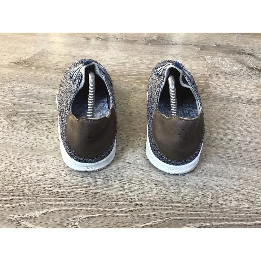 OLUKAI Sneakers Men's Size 10.5 Gray Alapa Li Slip On Comfort Sneakers
